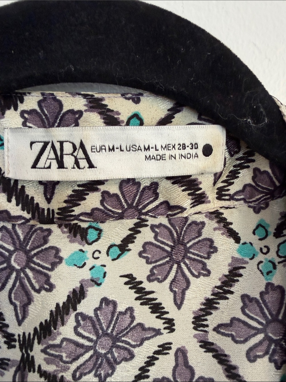Zara Lavender, Mint & Purple Printed Duster - Picture 3 of 7
